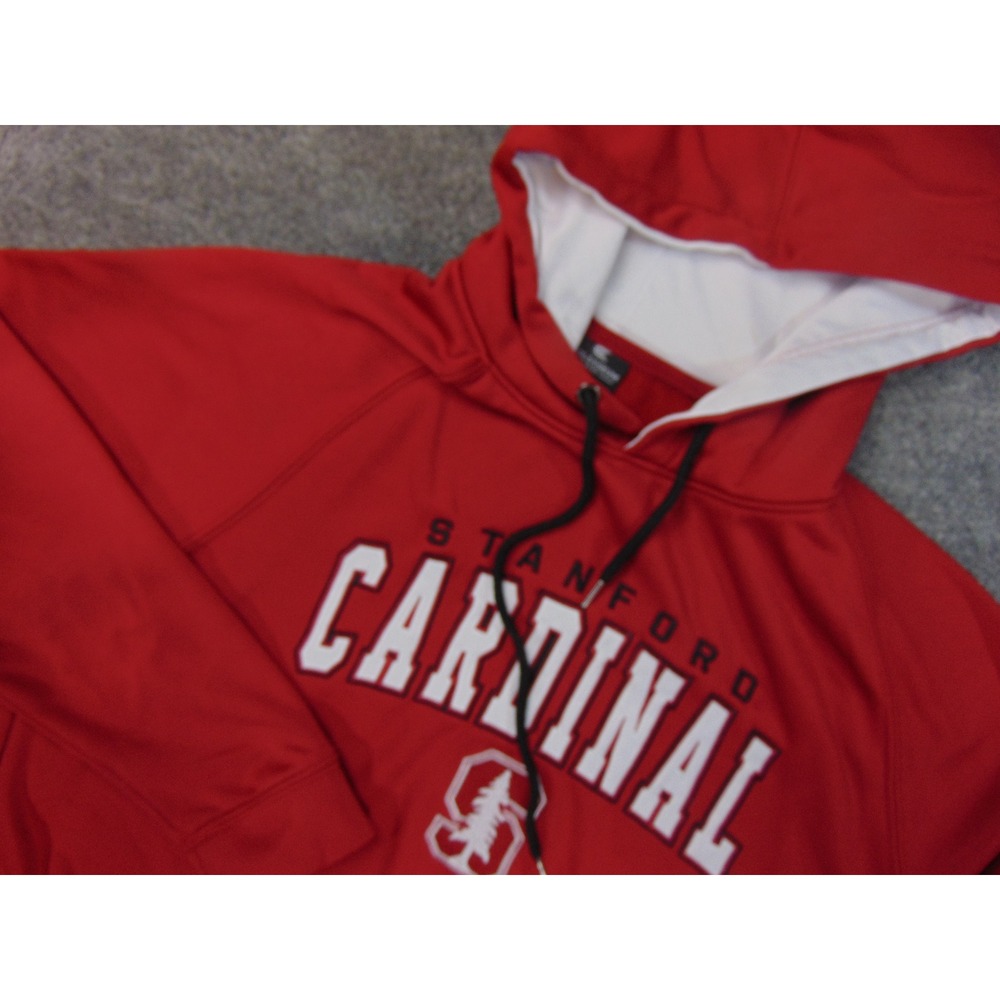 Stanford Cardinal Hoodie Mens Large Red‎ Pullover Colosseum Sweatshirt